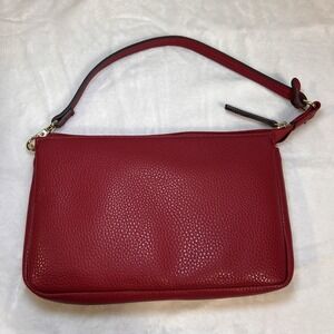 Small Red Wristlet Bag Purse Pouch Valentines Clutch